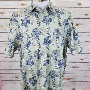 Timberland Button Down Shirt Short Sleeve Floral